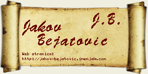 Jakov Bejatović vizit kartica